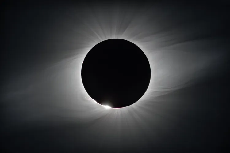 A total solar eclipse, as seen from the European Southern Observatory's La Silla Observatory in Chile in 2019