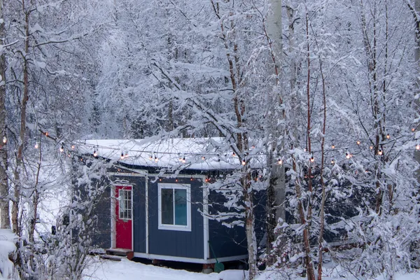 Blue Cabin In The Woods thumbnail