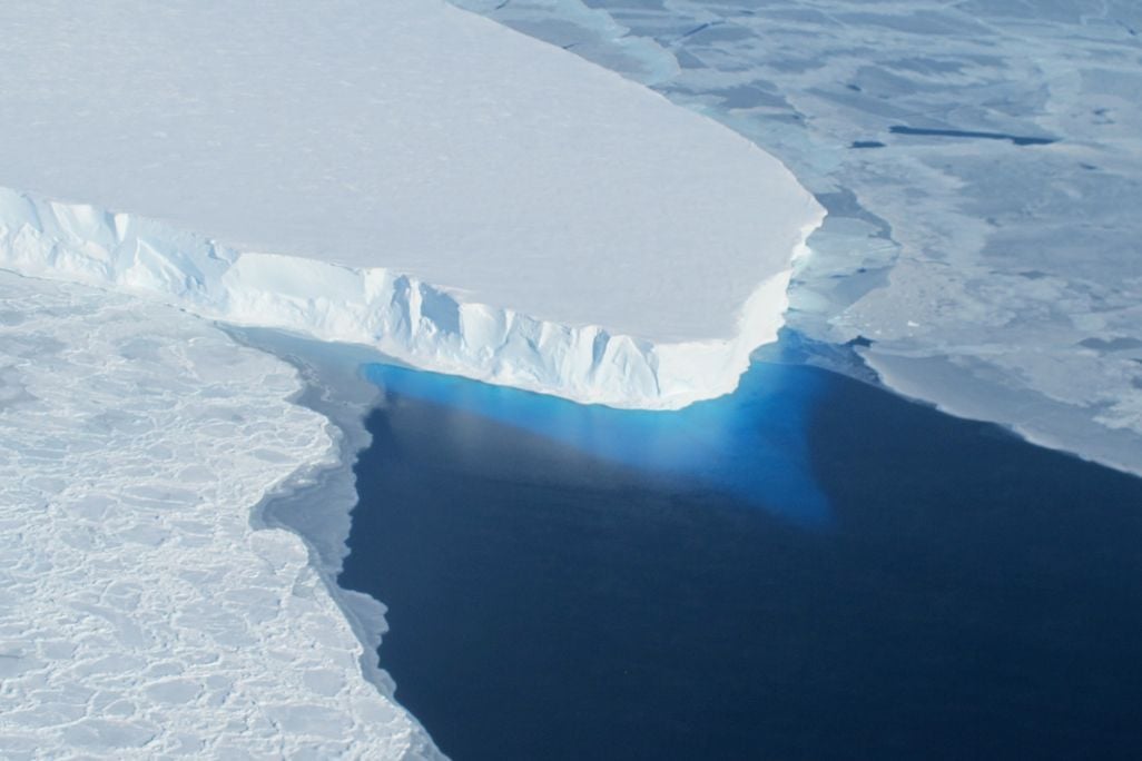 A glacier in Antarctica