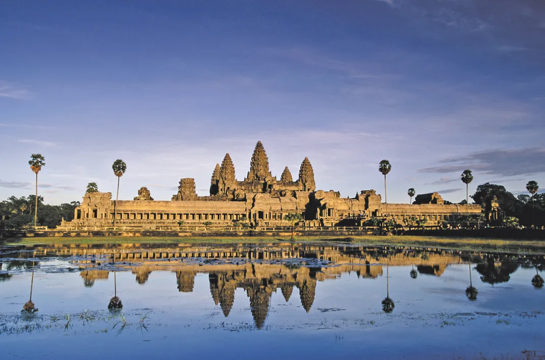 Panorama of temples at Angkor Wat