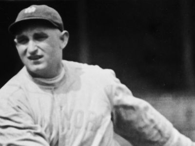 Carl Mays, pitcher for the 1920 New York Yankees