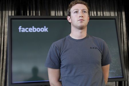 A file photo of Facebook founder Mark Zuckerberg from November 2010.