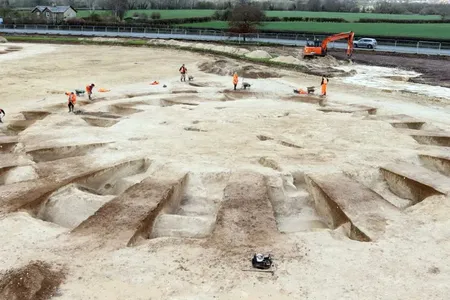 Archaeologists in England found Bronze Age skeletal remains, cremation burials and artifacts.