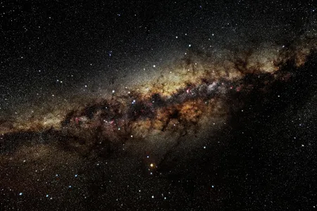 A view of the center of the Milky Way Galaxy.