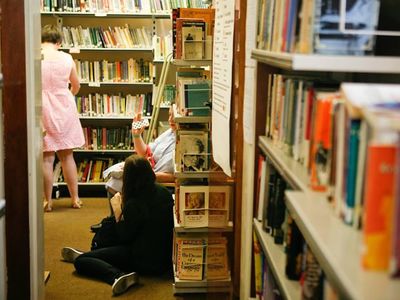 Founded in 1975, the space boasts a collection of some 7,000 books, 1,500 periodicals, and reams of pamphlets and assorted ephemera