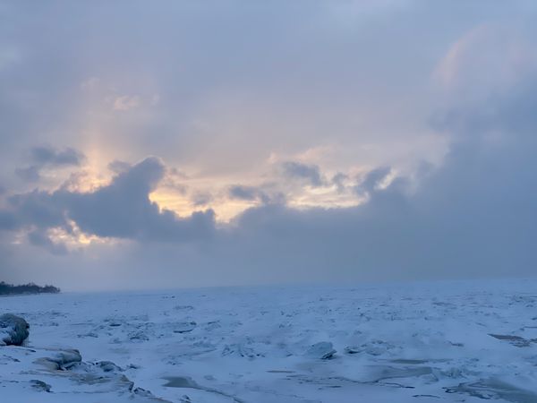Dreamy Winter Sunset over Lake Erie thumbnail