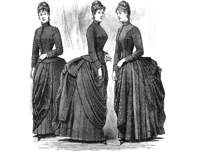 The bustle replaced the crinoline as women's underpinnings of choice in the 19th century.