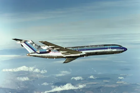An Eastern Air Lines Boeing 727 takes flight in October 1978. Although Eastern ceased operations in 1991, the 727 flew for major U.S. airlines into the 2000s.