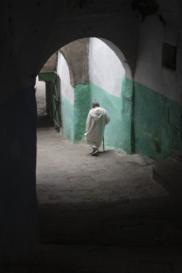 Man walking in the medina thumbnail