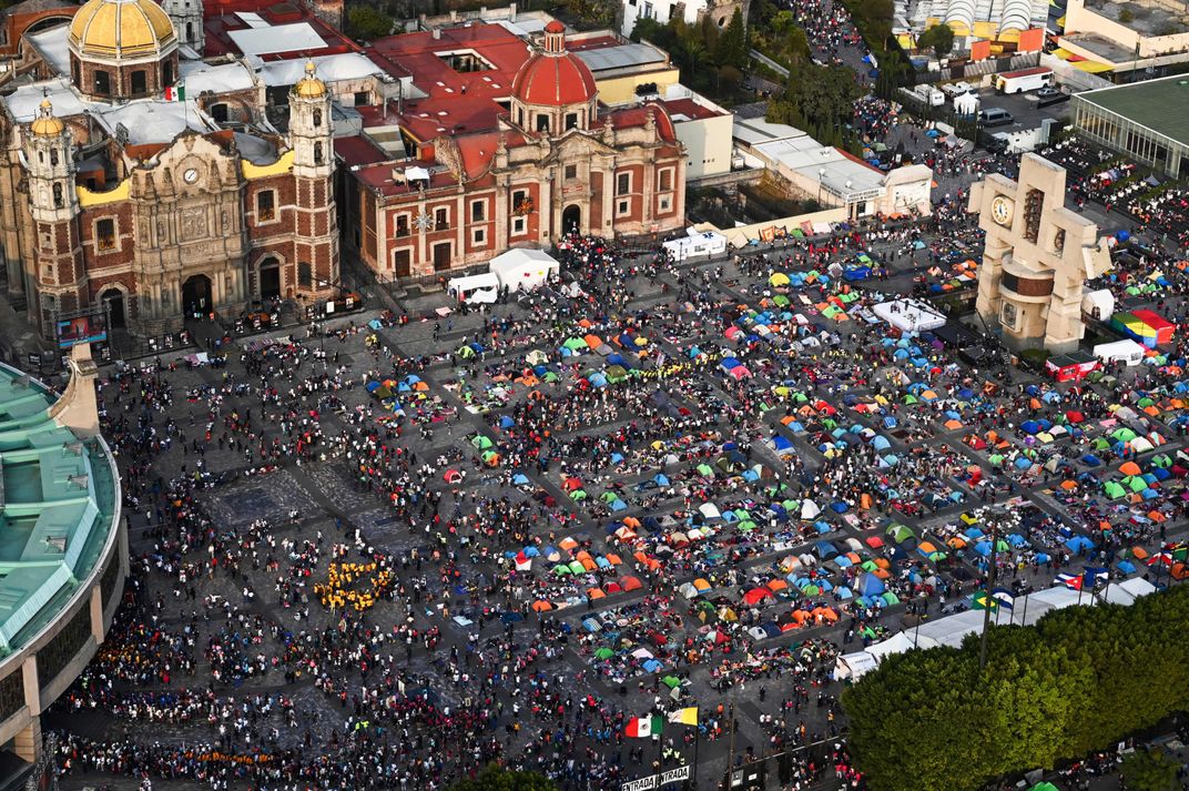 campamento de peregrinos ciudad de mexico