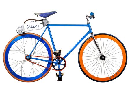 The Rubbee electric drive turns your bike into an e-bike. 