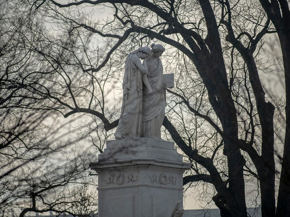 Peace Monument on the grounds of the US Capitol building