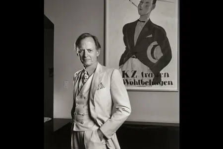 “Part of [Wolfe’s] skewering of society was to also be absolutely his own man,” says National Portrait Gallery curator Brandon Brame Fortune. “For him, that meant wearing this white vanilla colored three-piece suit wherever he went.”