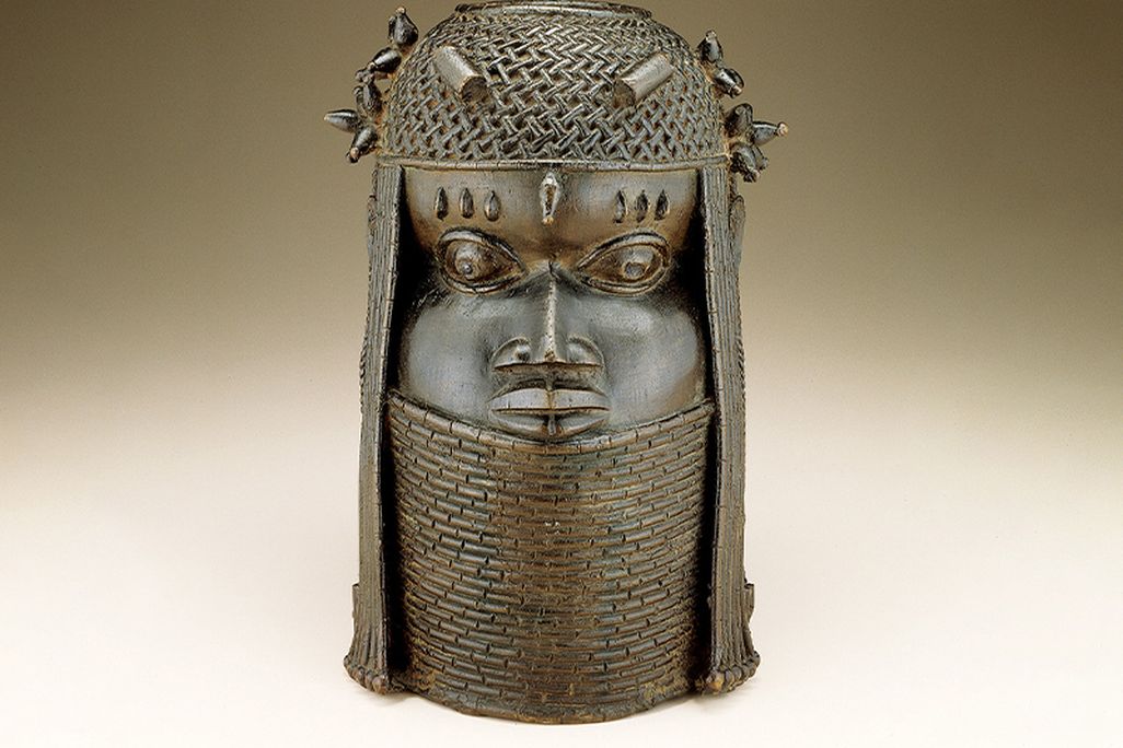 a bronze sculpture