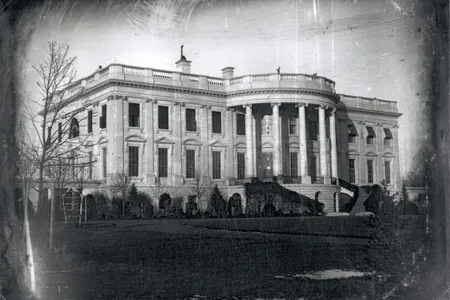 The first-known photograph of the White House, by John Plumbe, Jr.