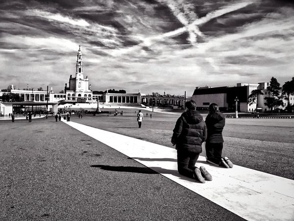 Pilgrims fulfilling a promise thumbnail