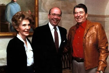 First Lady Nancy Reagan, Bill Mellberg, and President Ronald Reagan after Bill’s performance of “An Evening With the Presidents” at the White House.