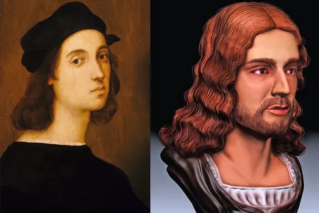 Raphael's famed Uffizi self-portrait and the new facial reconstruction