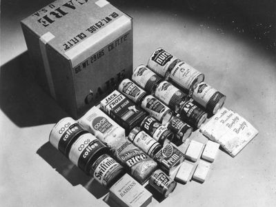 A CARE package intended for West Germany in 1948.