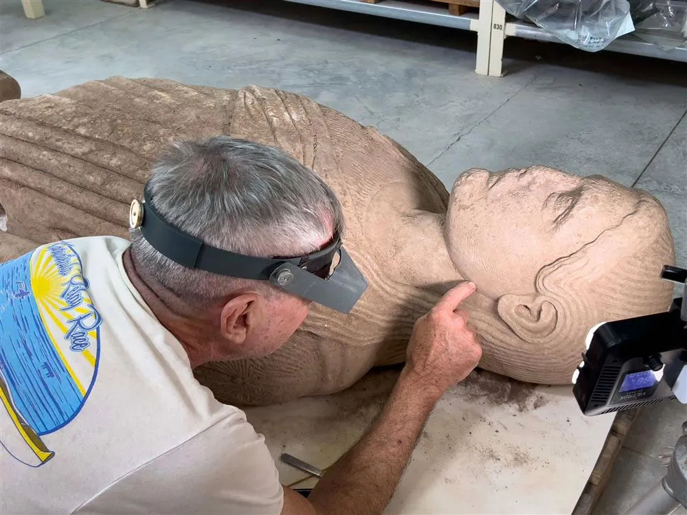 Researchers plan to examine the sculpture's surface for traces of paint.