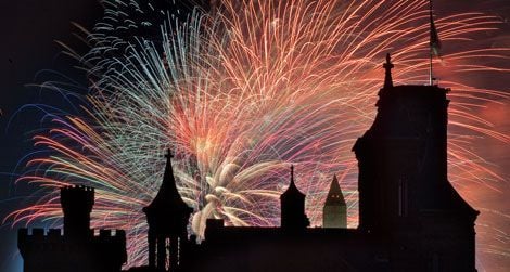 East face of the Smithsonian Castle on July 4, 2010