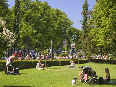 Esplanade park in Helsinki