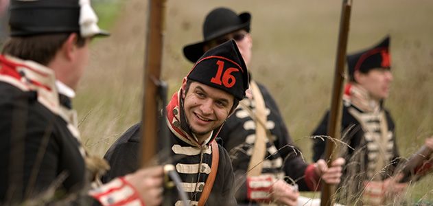 War of 1812 reenactors