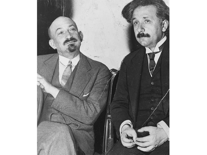 Albert Einstein and Chaim Weizmann