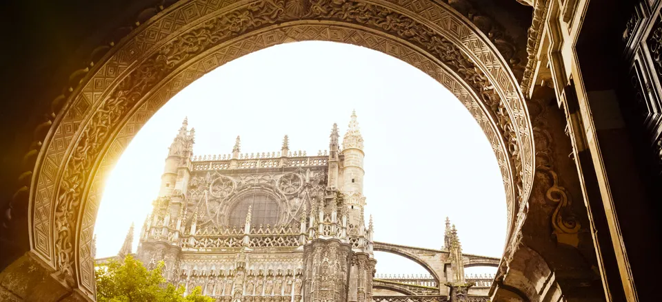  View of Seville's cathedral 