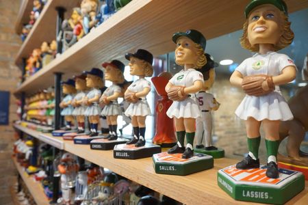 Bobbleheads of the All-American Girls Professional Baseball League teams