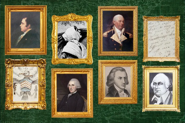Individuals and objects associated with Irish contributions to the American Revolution