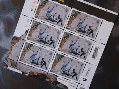 Ukraine has released stamps featuring a Banksy mural, which depicts a child defeating a&nbsp;Putin-like figure in a judo match.