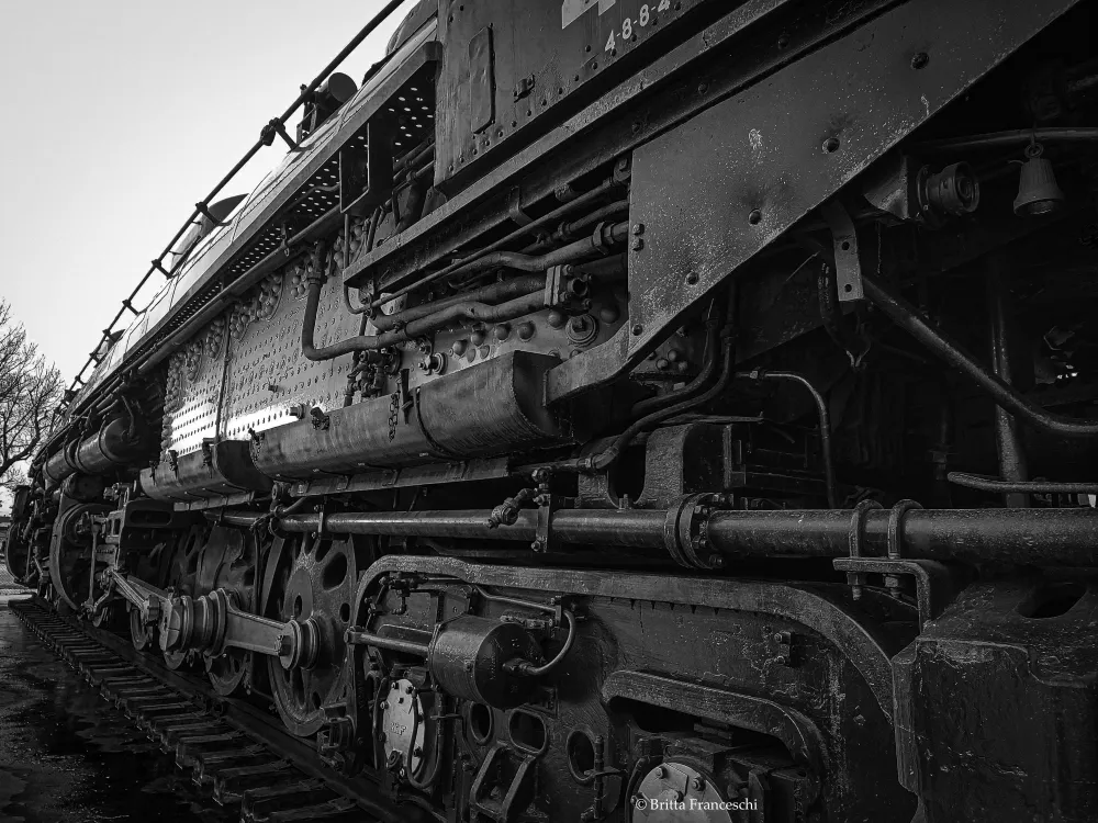 Having loved them since I was a child, I made it a point to stop and see the Union Pacific Big Boy #4004 in Cheyenne while on a roadtrip. It is so large that it is hard to capture the entire engine in one shot.