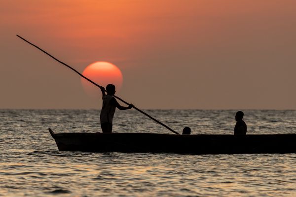 Sunset on Indian Ocean thumbnail