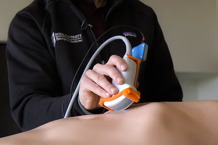 With a low cost attachment, Joshua Broder can upgrade a 2D ultrasound machine to 3D.