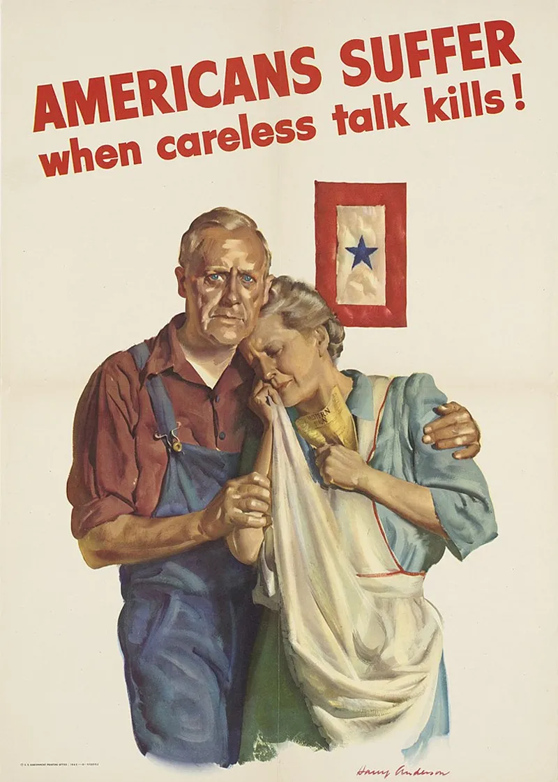 A wartime propaganda poster issued in 1943