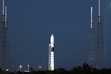 The Falcon 9 shown during ground tests at Cape Canaveral, Florida, last January.