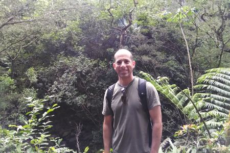 Gary Krupnick, Ph.D., Head of the Plant Conservation Unit at the Smithsonian in the field.