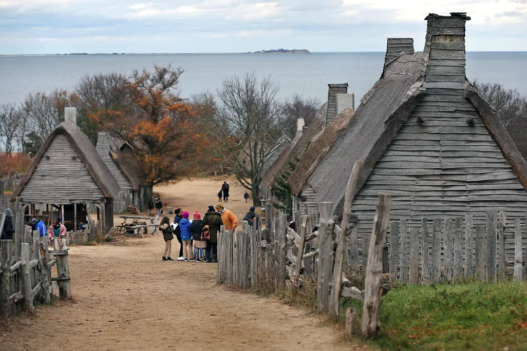 English village at Plimoth Plantation
