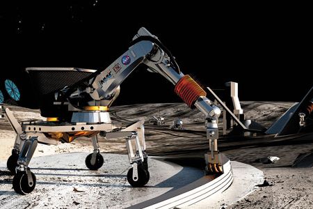 Additive manufacturing could be used for creating concrete structures on the moon.