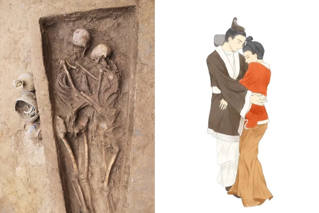 embracing skeletons