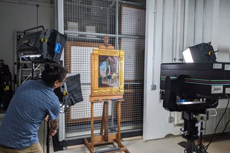 Google's Art Camera scanned dozens of works of art in high resolution.