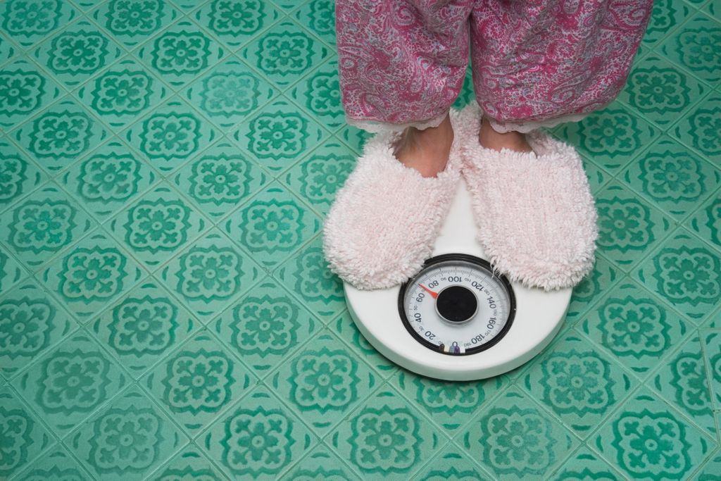 feet on scale