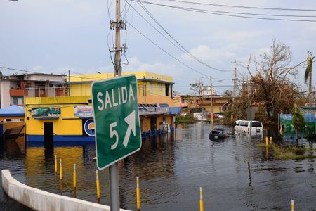 Flooded area in Carolina, Puerto Rico, after the path of Hurricane Maria in the island. 