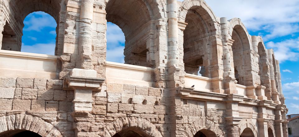  Roman amphitheater in Arles, France 