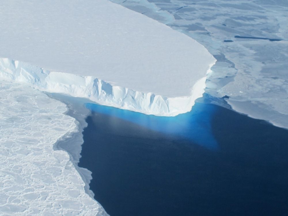 A glacier in Antarctica