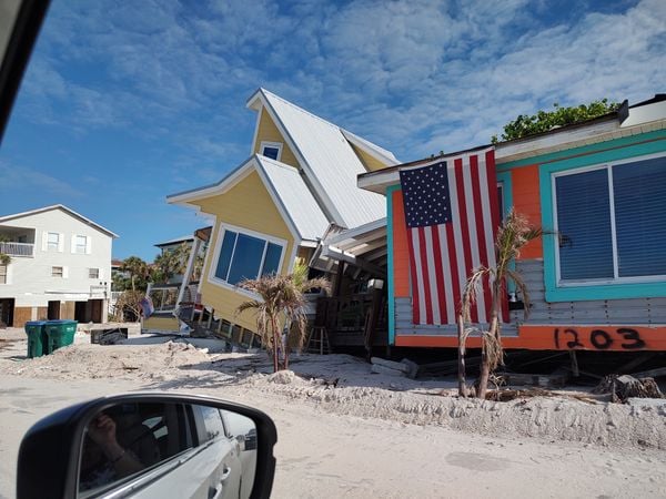 After Milton Hurricane on Anna Maria Island, Florida thumbnail