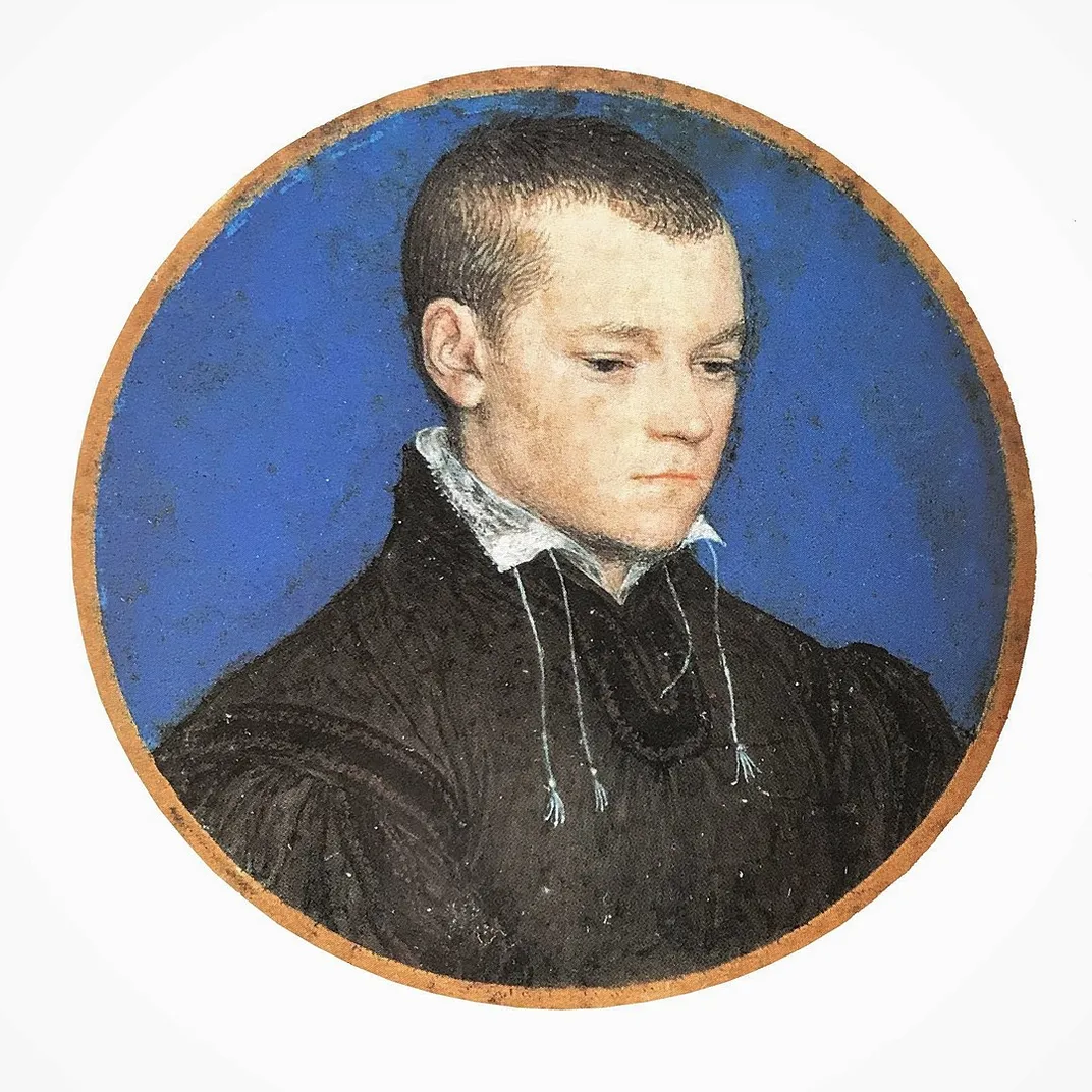 A portrait miniature believed to depict Thomas Cromwell's son, Gregory Cromwell