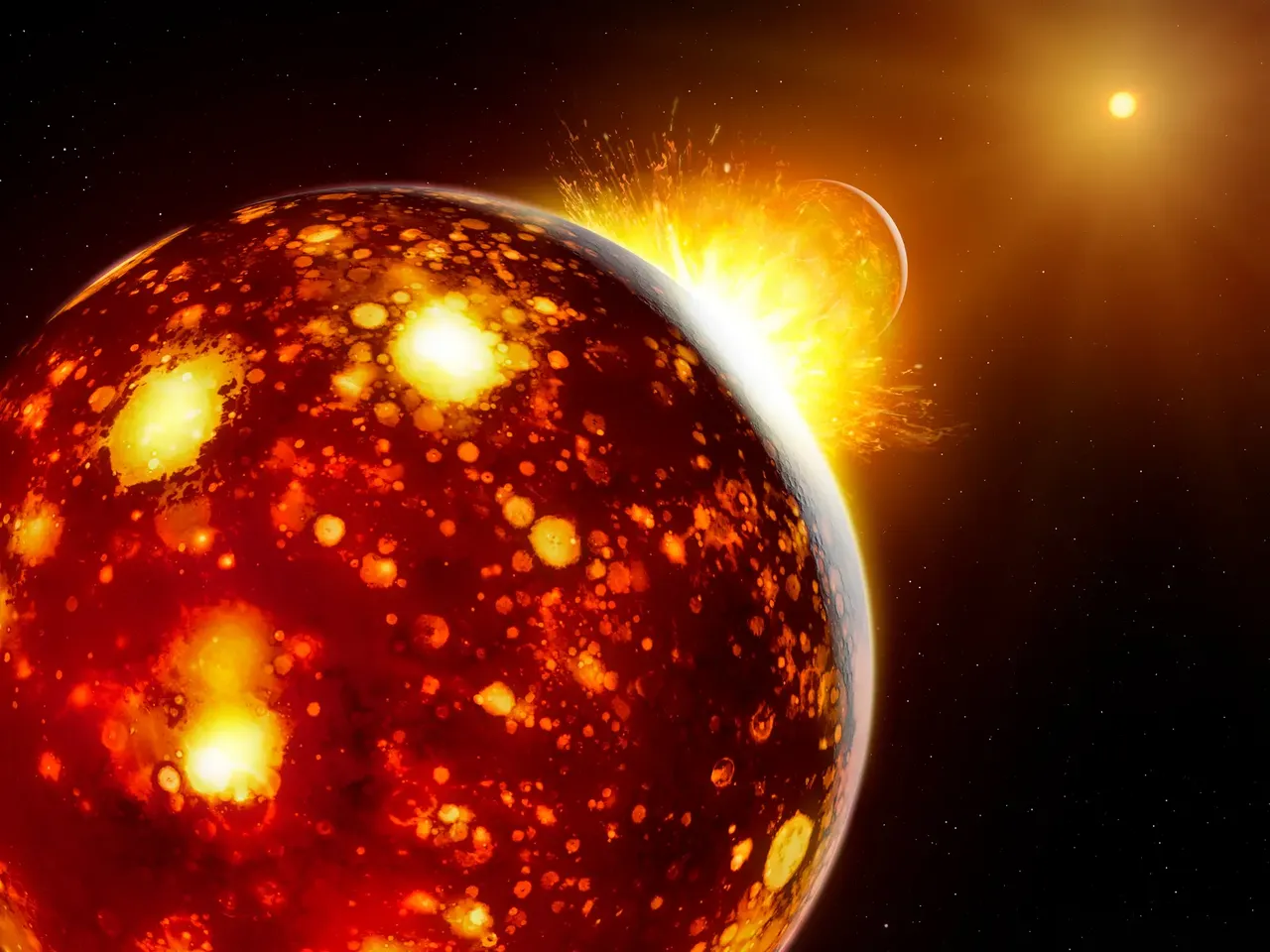A Planet Slammed Into Earth 4.5 Billion Years Ago, Forming the