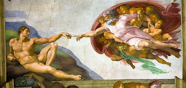 The Creation of Adam by Michelangelo